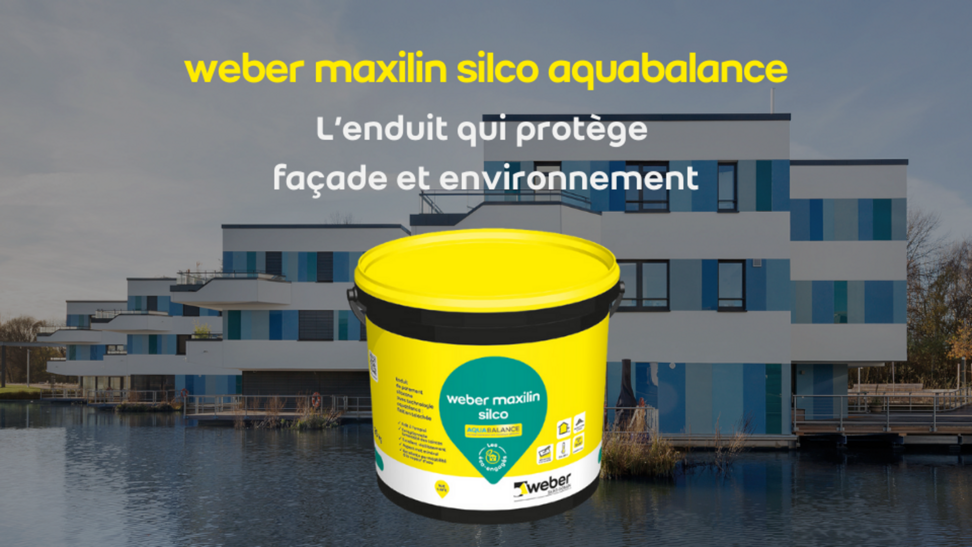 weber maxilin silco aquabalance, l'enduit qui protège façade et ...